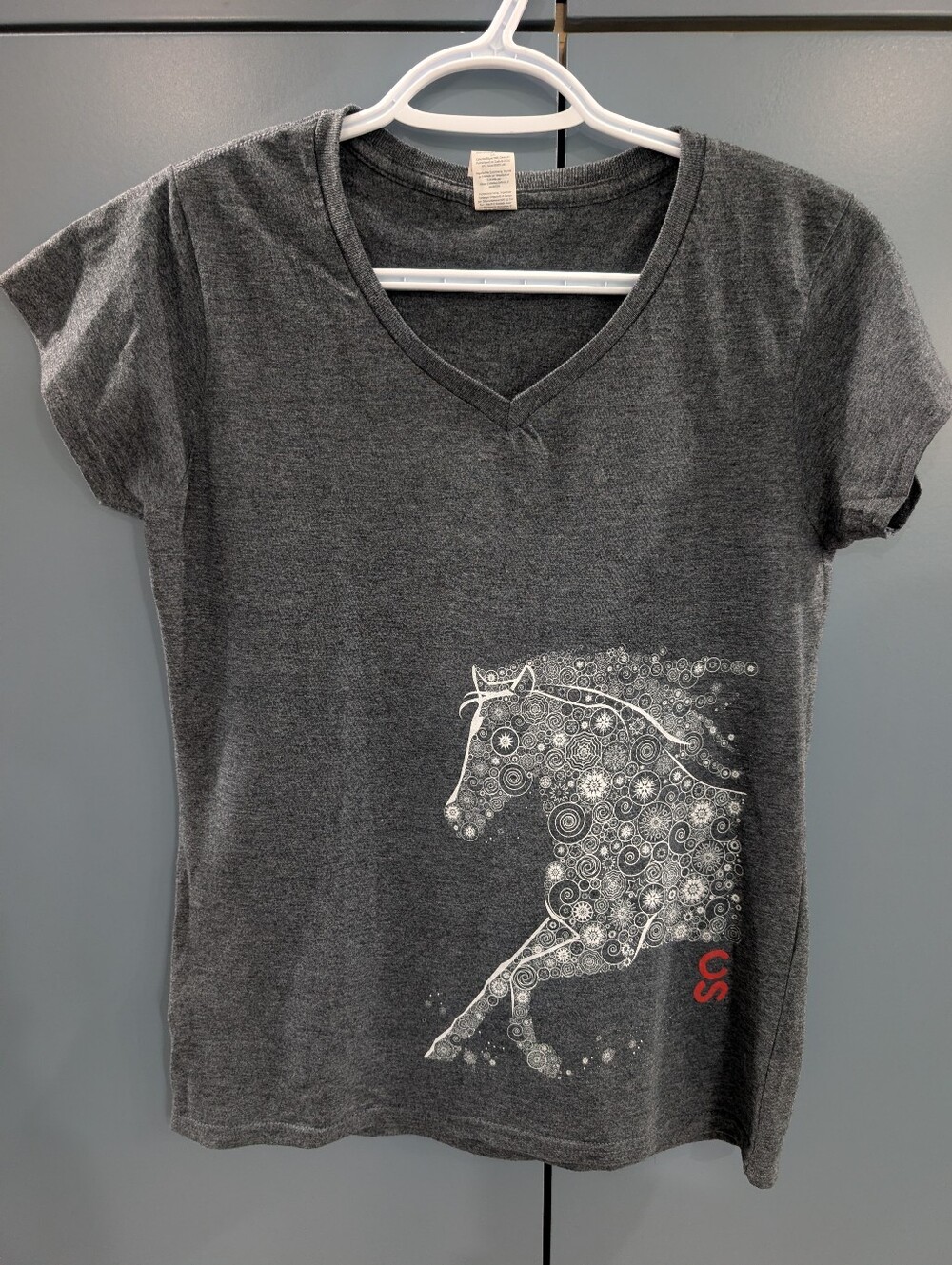 Heather Gray Graphic Horse Tee